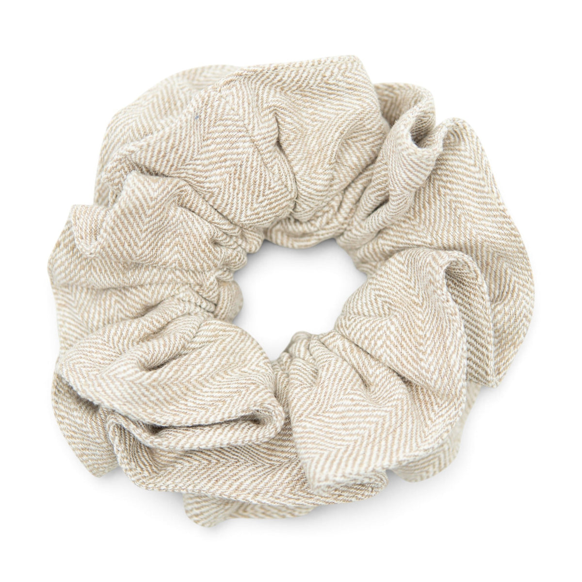 The Parchment Tweed Hair Scrunchie