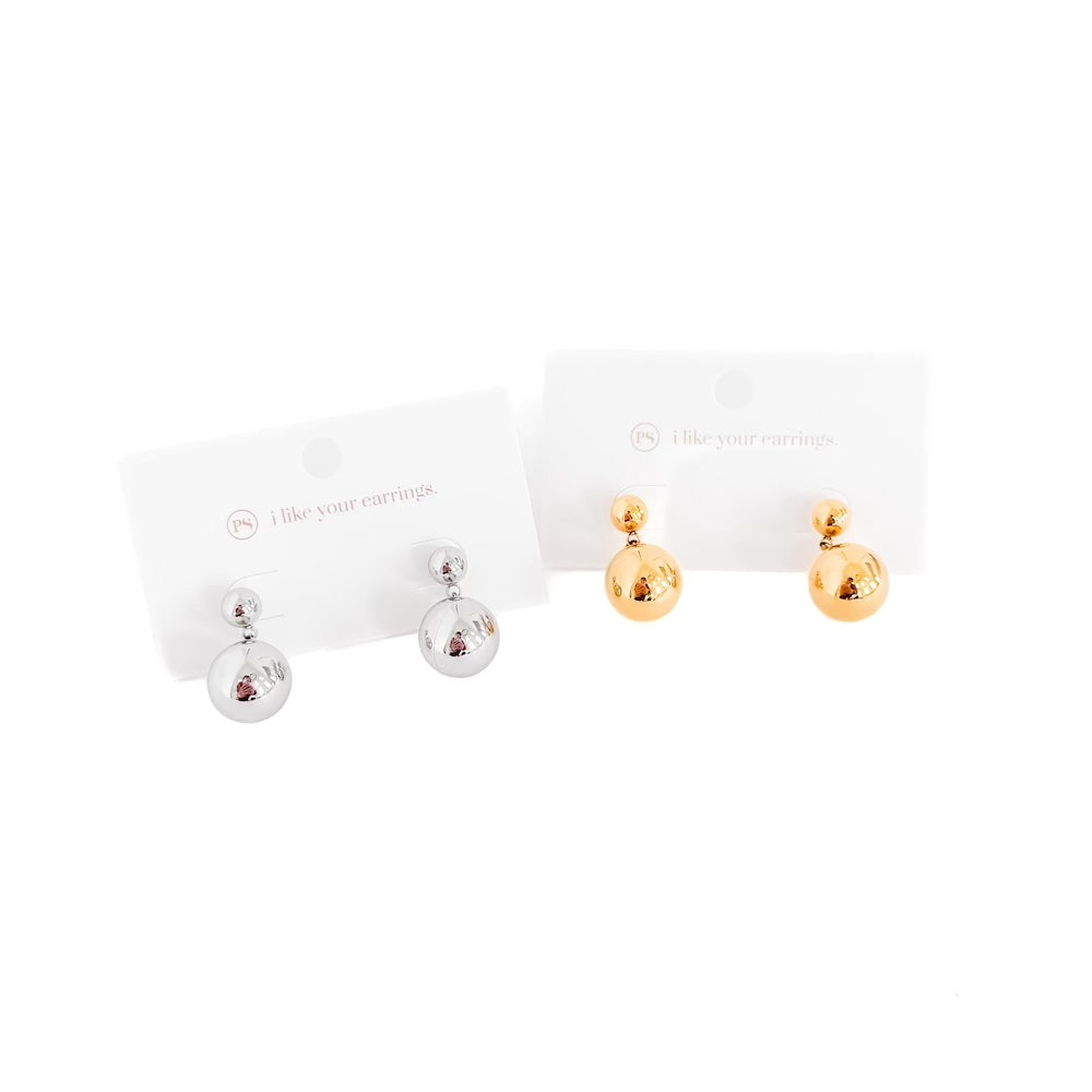 The Bev Ball Drop Earrings - WATERPROOF