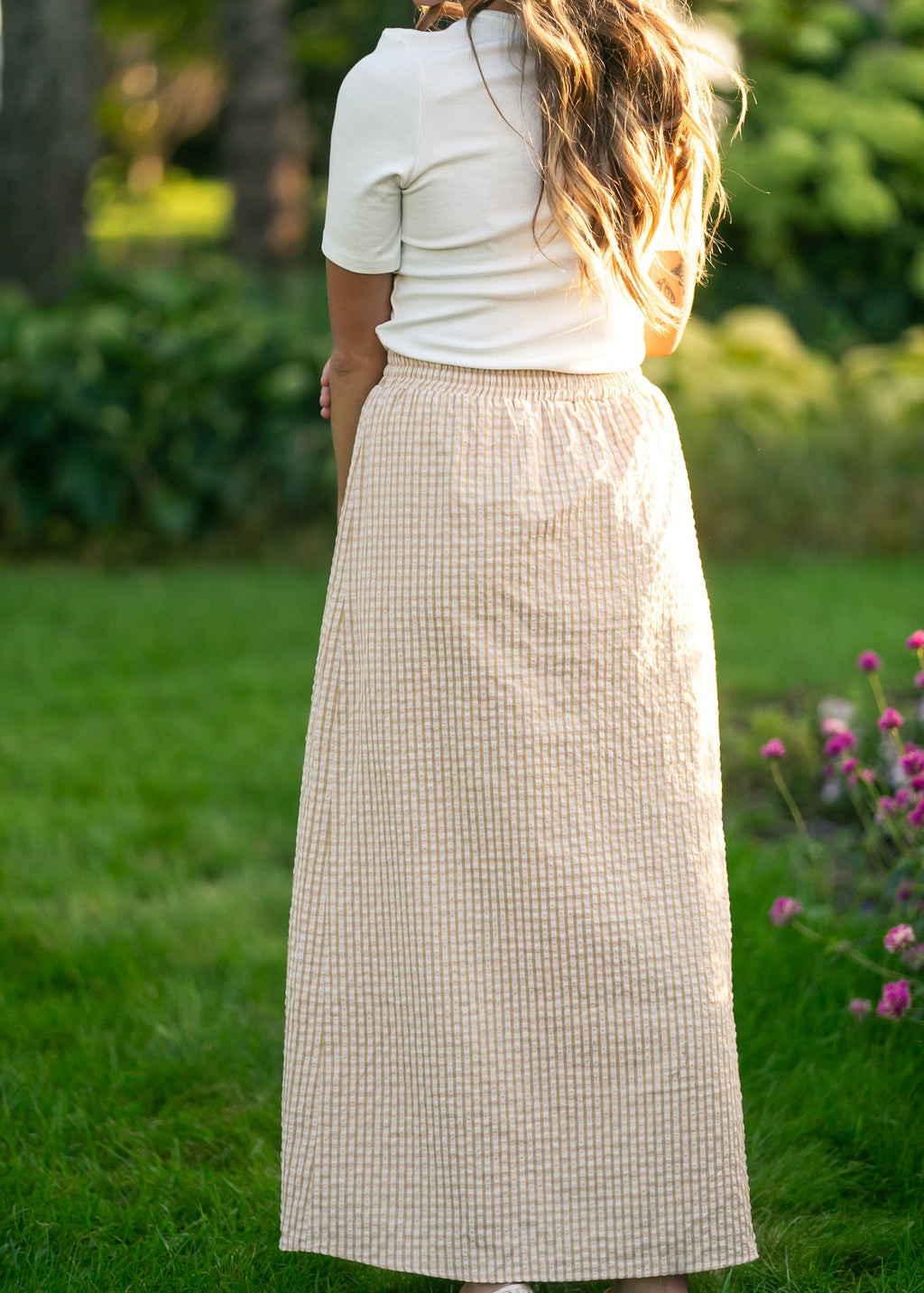 The Rayne Modern Gingham Maxi Skirt