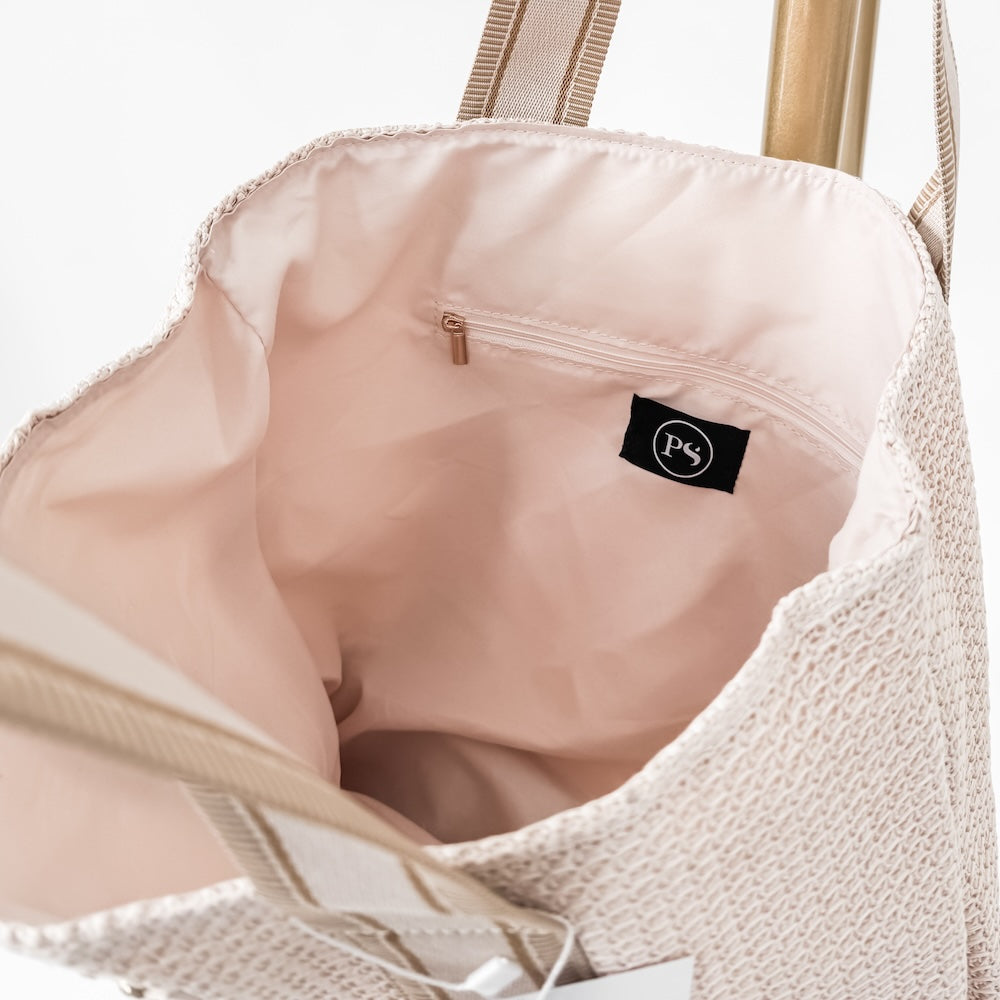 The Ruby Raffia Tote Bag