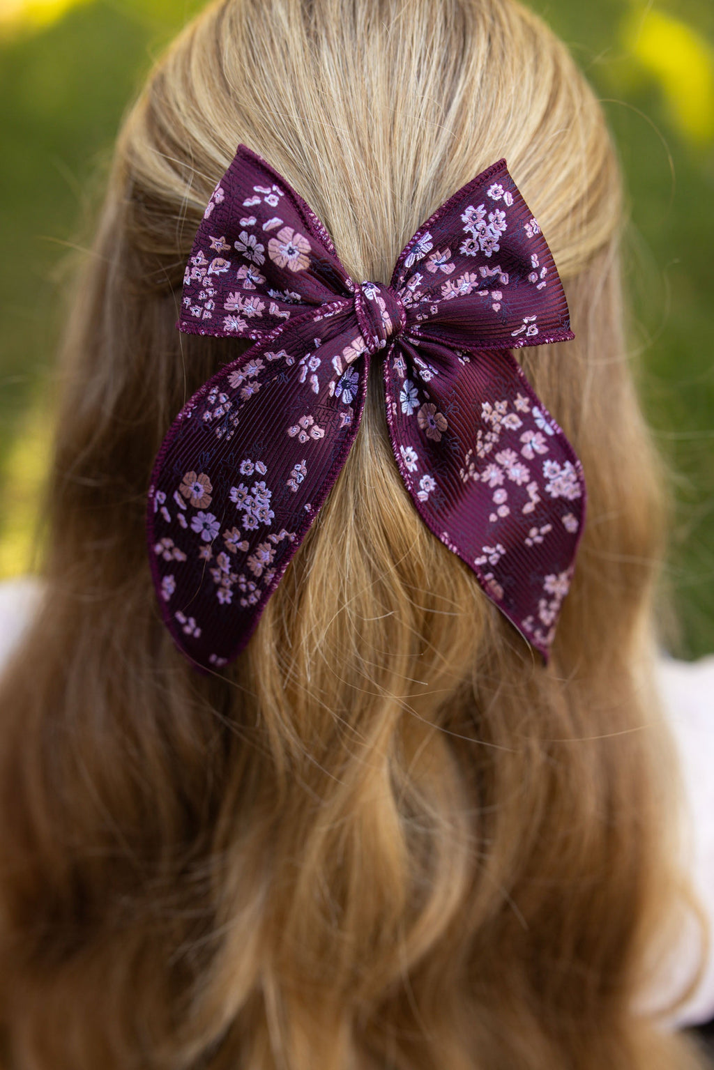 The Sangria Floral Darling Hair Bow
