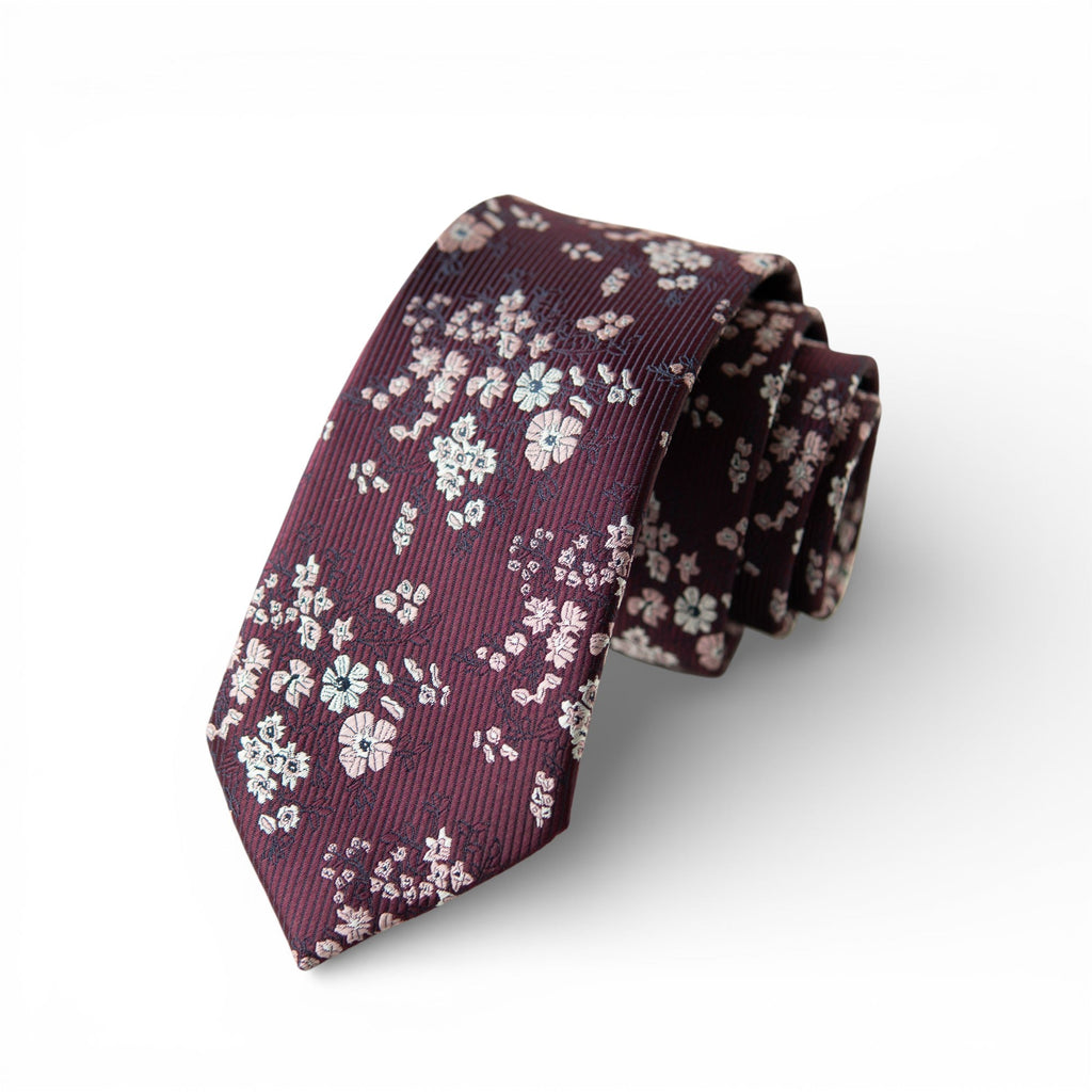 The Sangria Floral Men's Tie