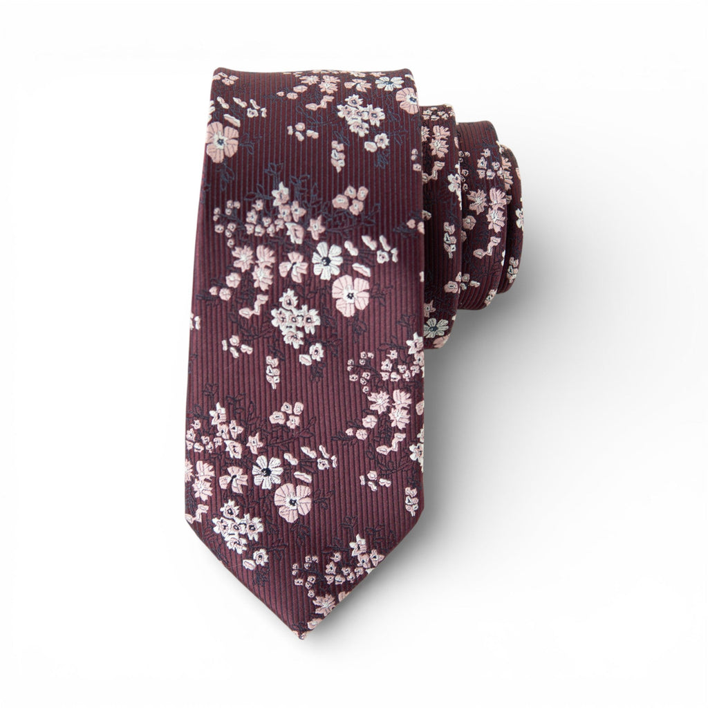 The Sangria Floral Men's Tie