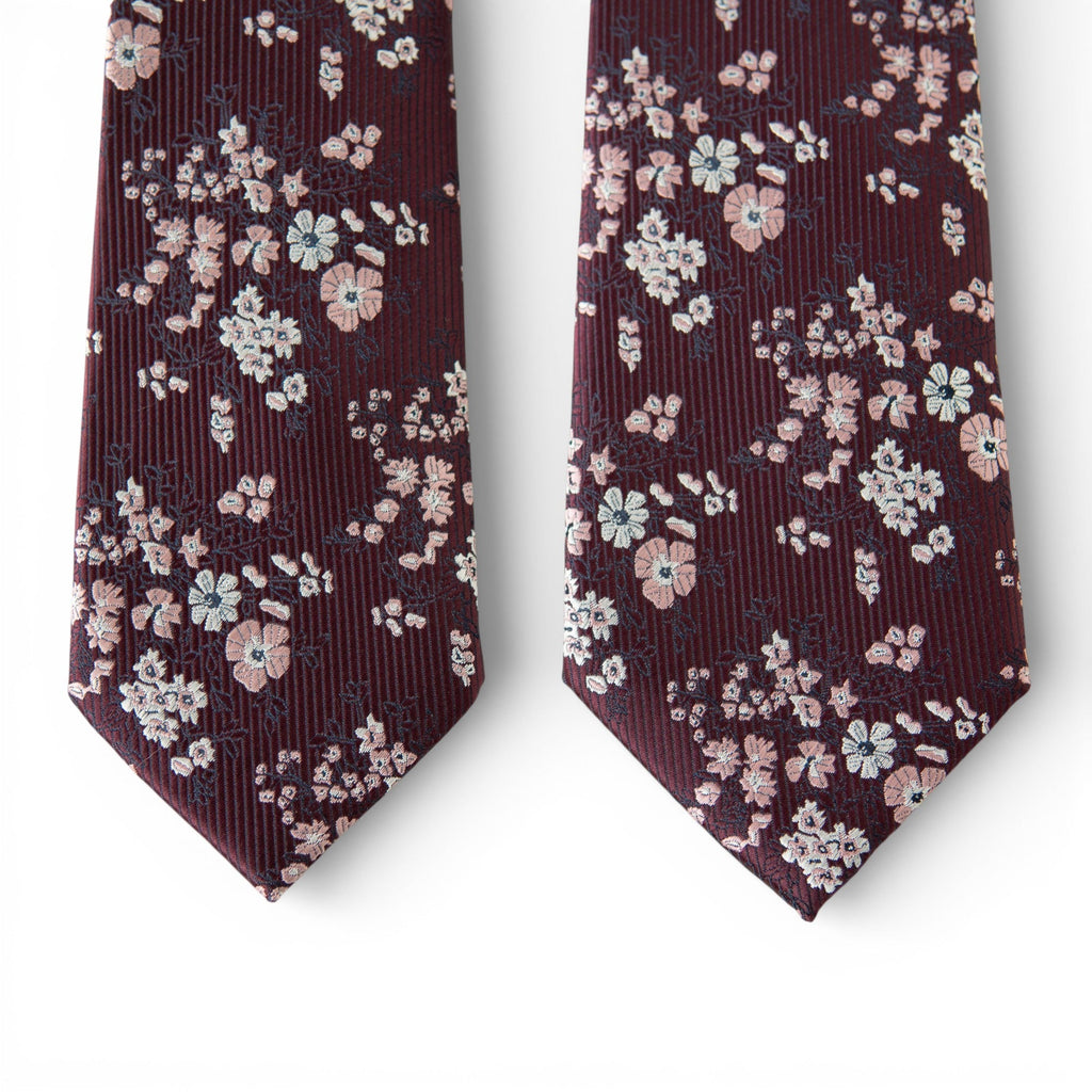 The Sangria Floral Men's Tie