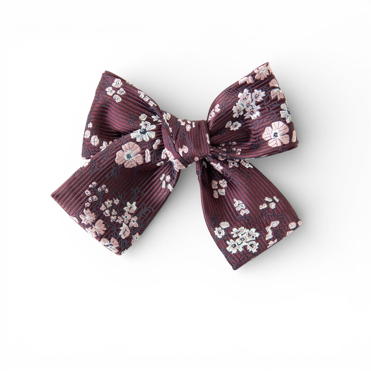 The Sangria Floral Petite Hair Bow