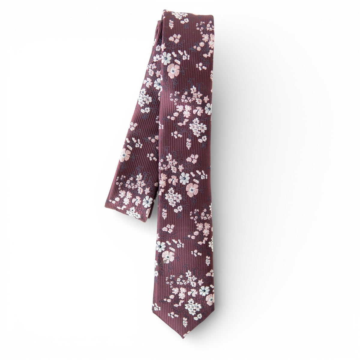 The Sangria Floral Youth Tie