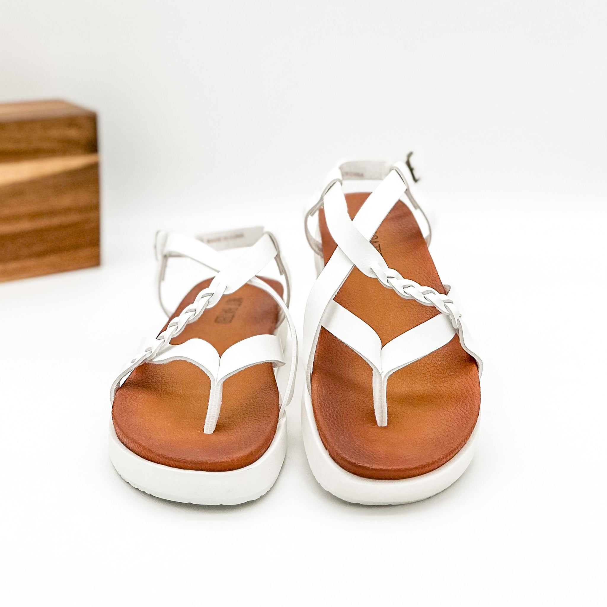 The Addison Sandal in White
