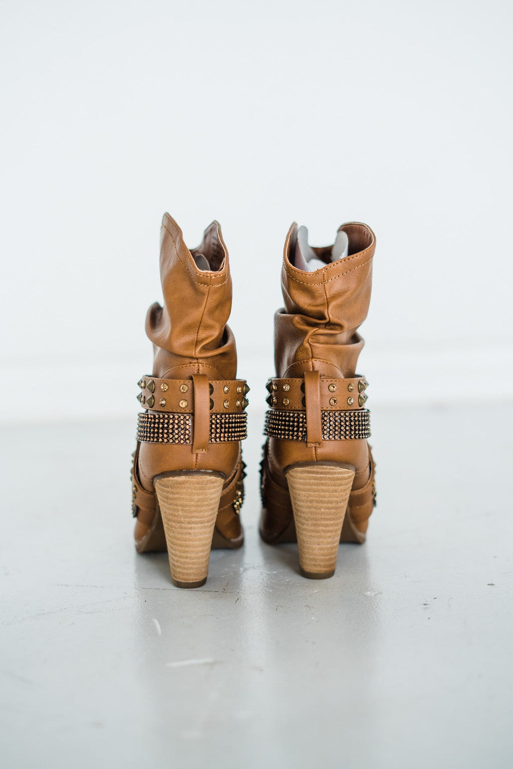 The Georgia Short Change Booties in Tan