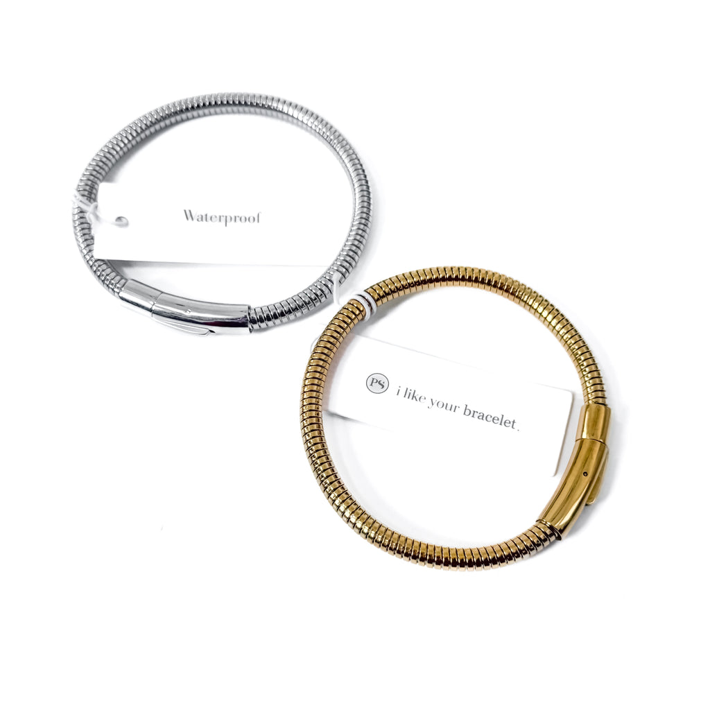 The Simone Snake Chain Bracelet - WATERPROOF