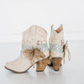 The Polly Bootie in Cream