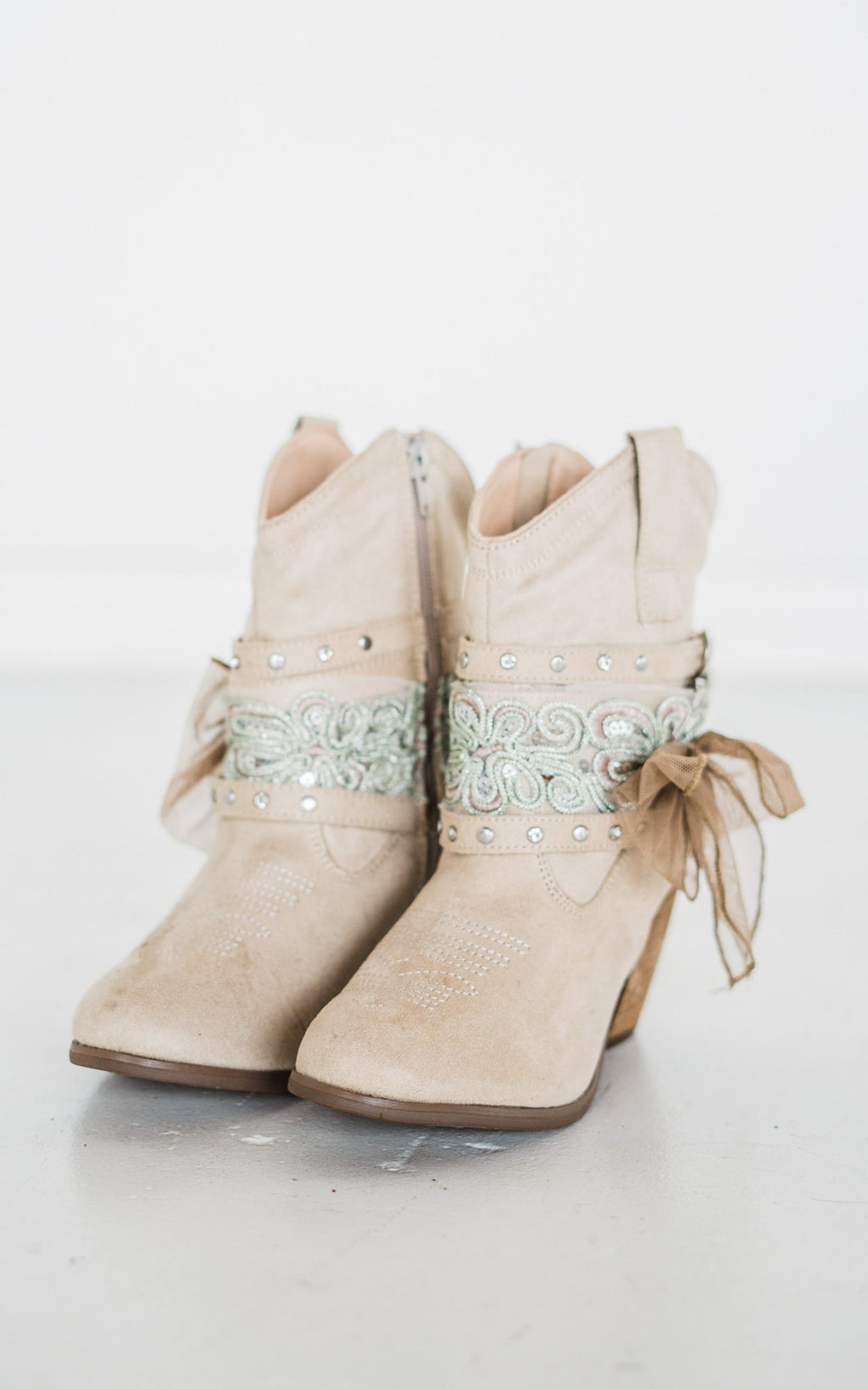 The Polly Bootie in Cream