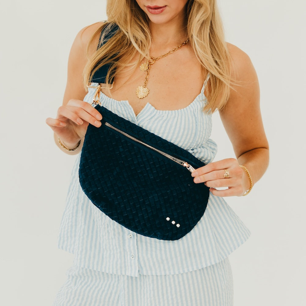 The Suede Westlyn Woven Bum Bag
