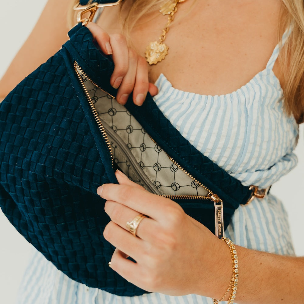 The Suede Westlyn Woven Bum Bag