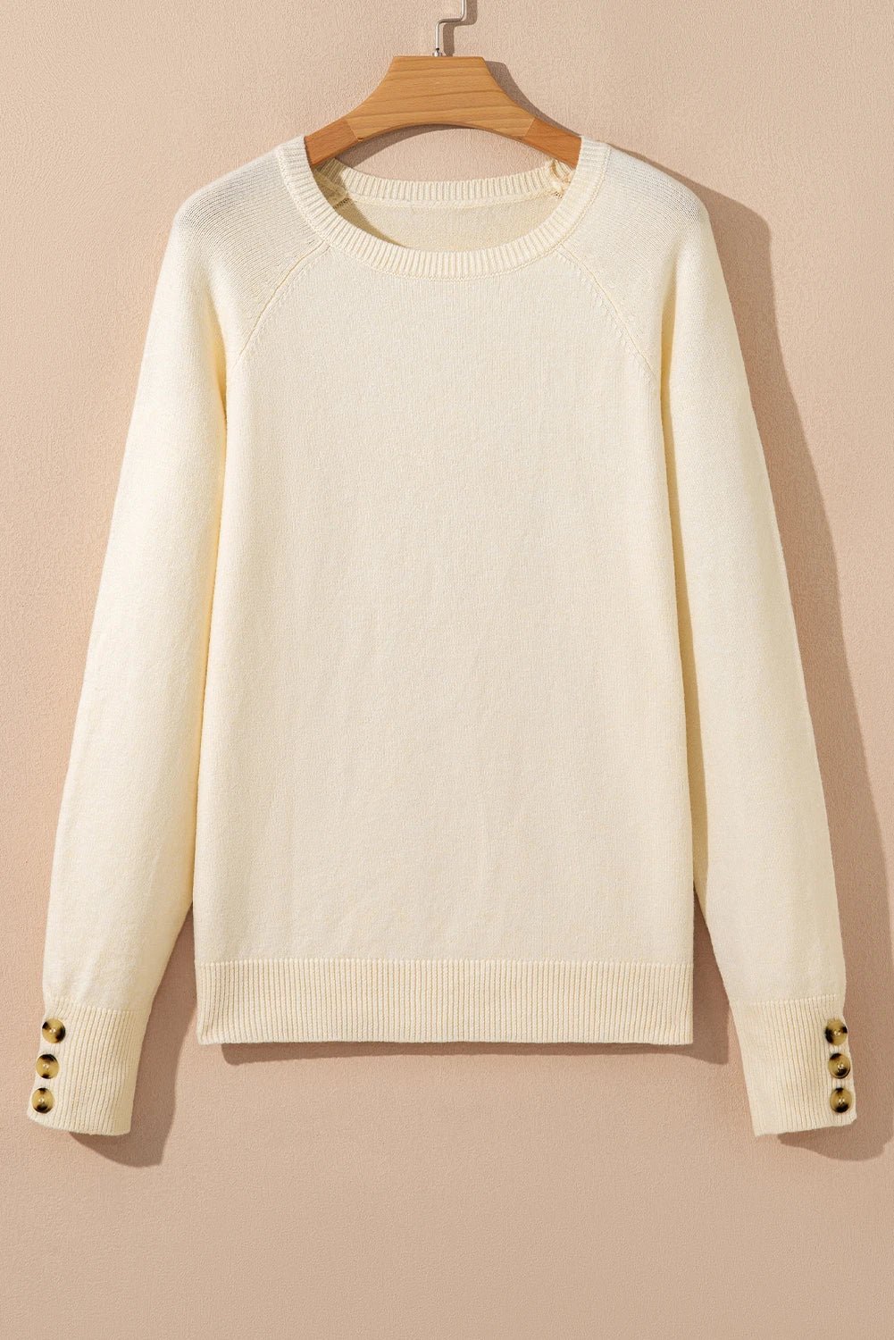 The Elodie Button Cuff Sweater