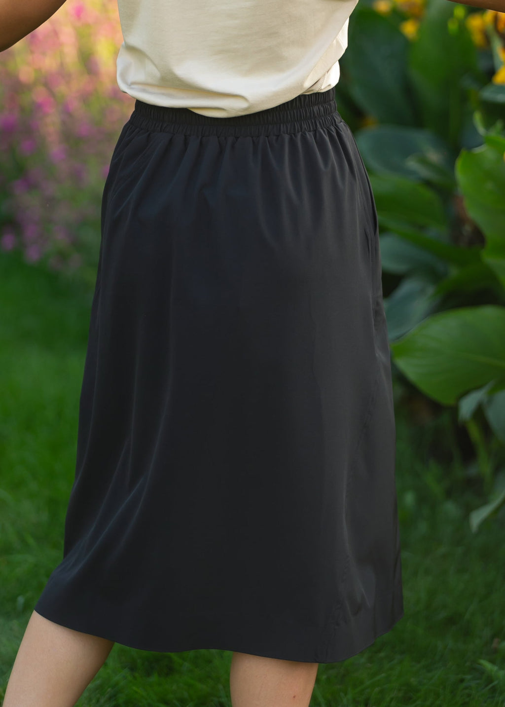 The Tori A-Line Athletic Midi Skirt