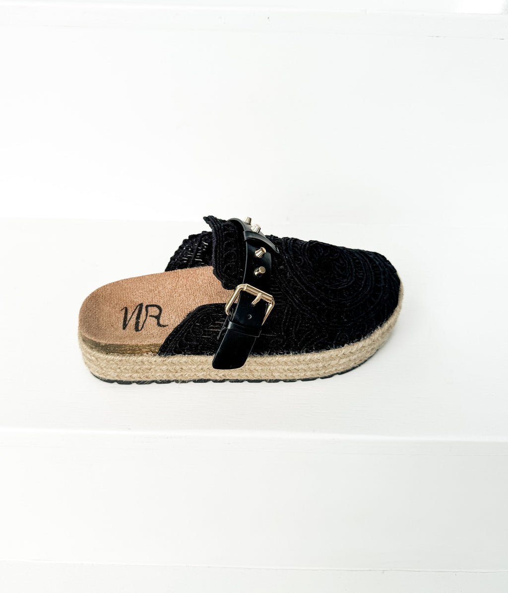 The Harper Clogs in Black