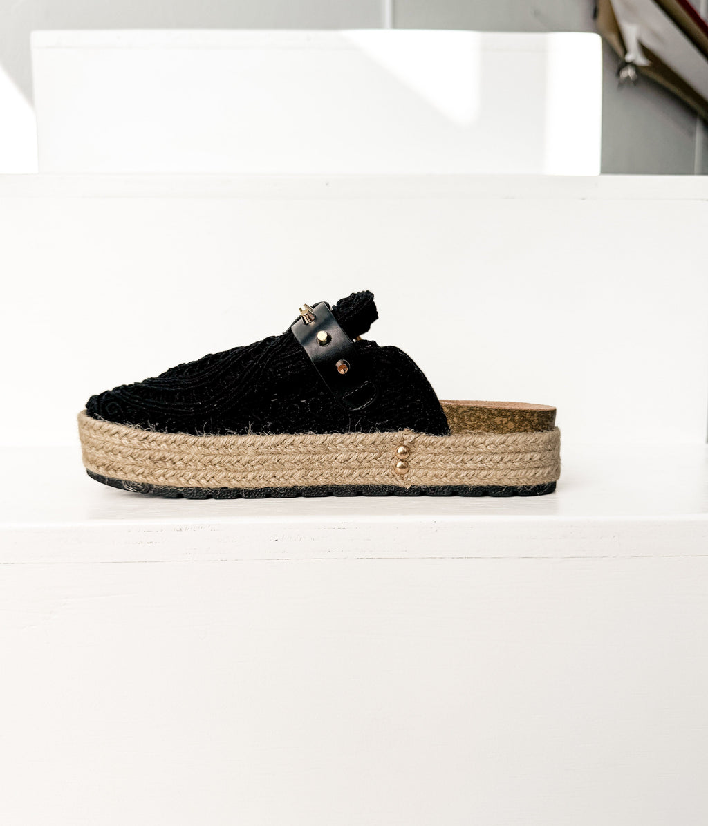 The Harper Clogs in Black