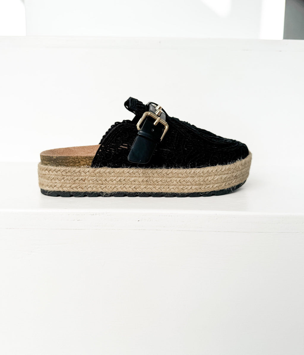 The Harper Clogs in Black