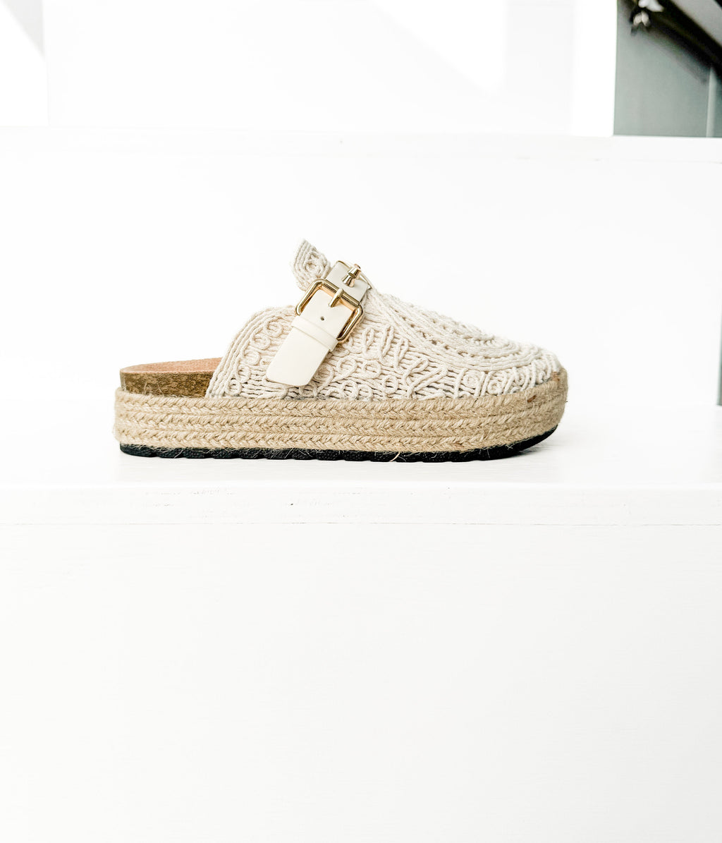 The Elle Clogs in White