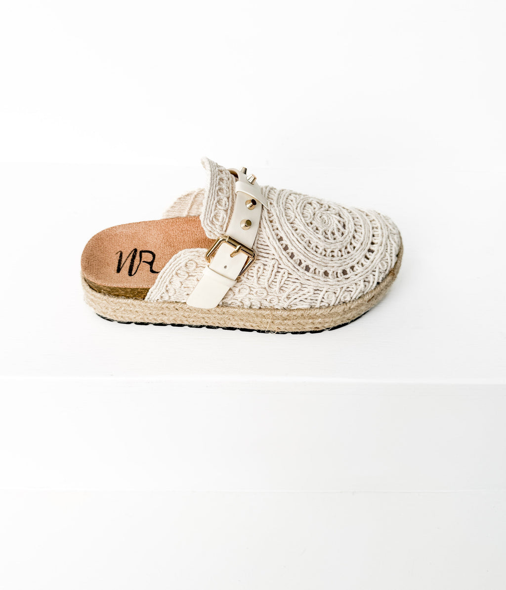 The Elle Clogs in White