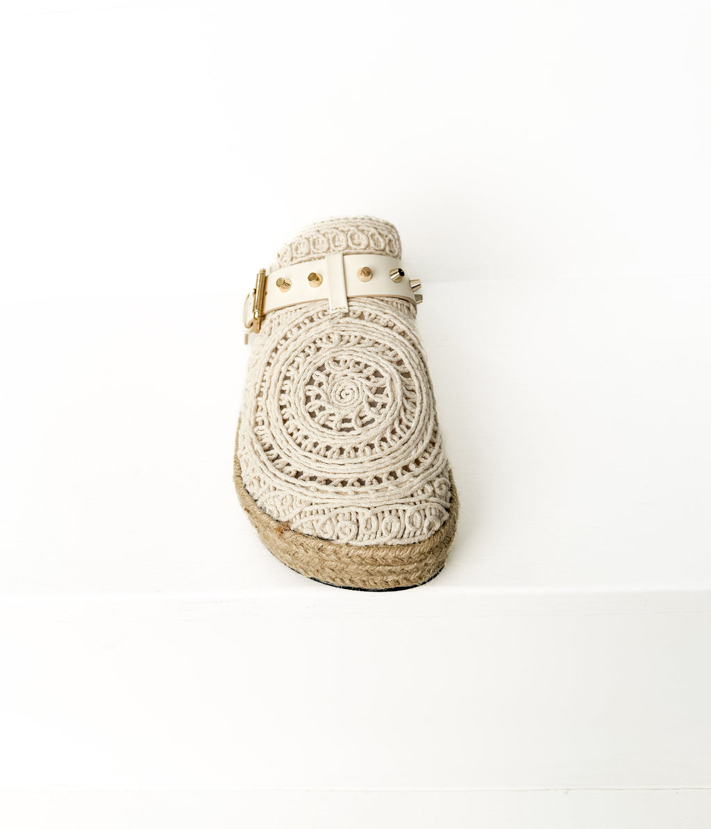 The Elle Clogs in White