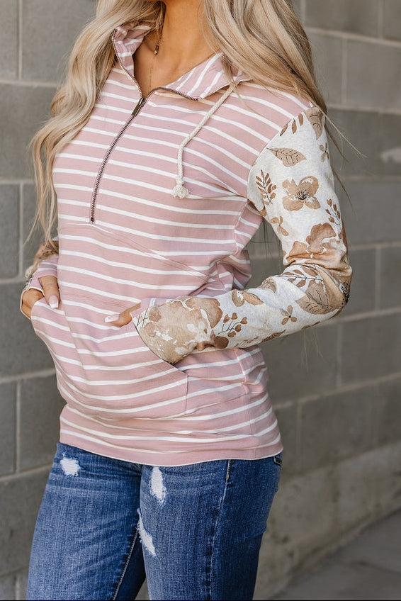 The Rosie Mae Half Zip Sweatshirt