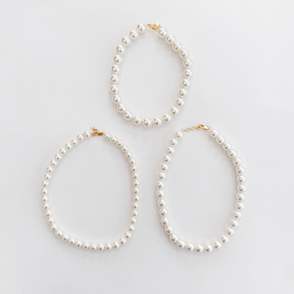 The Chunky Three Piece Pearl Necklace