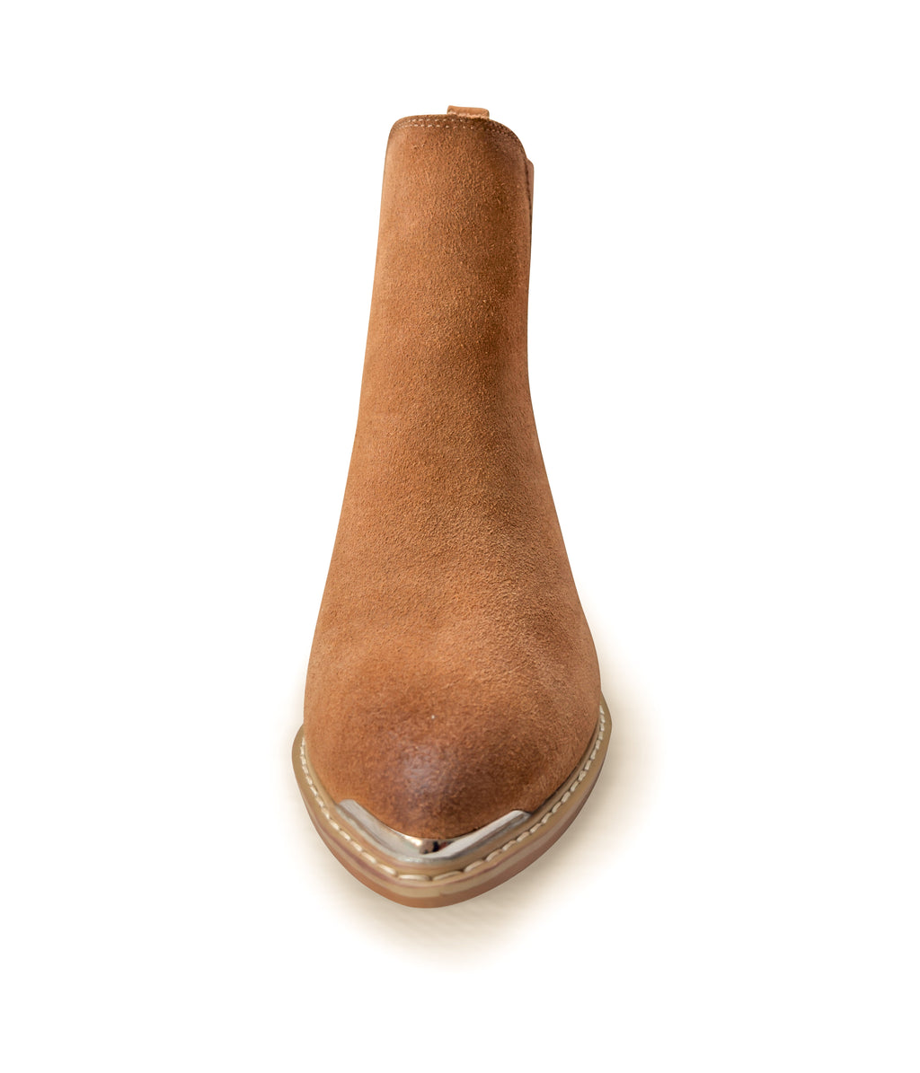 The Willow Suede Boot In Tan